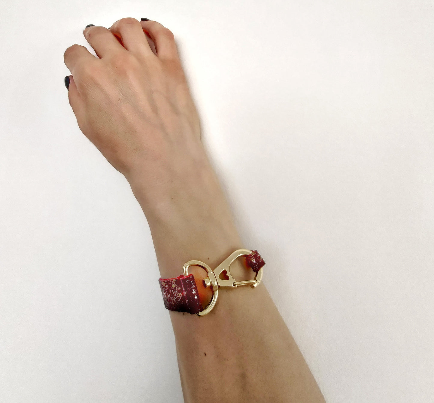 Red and gold color bracelet