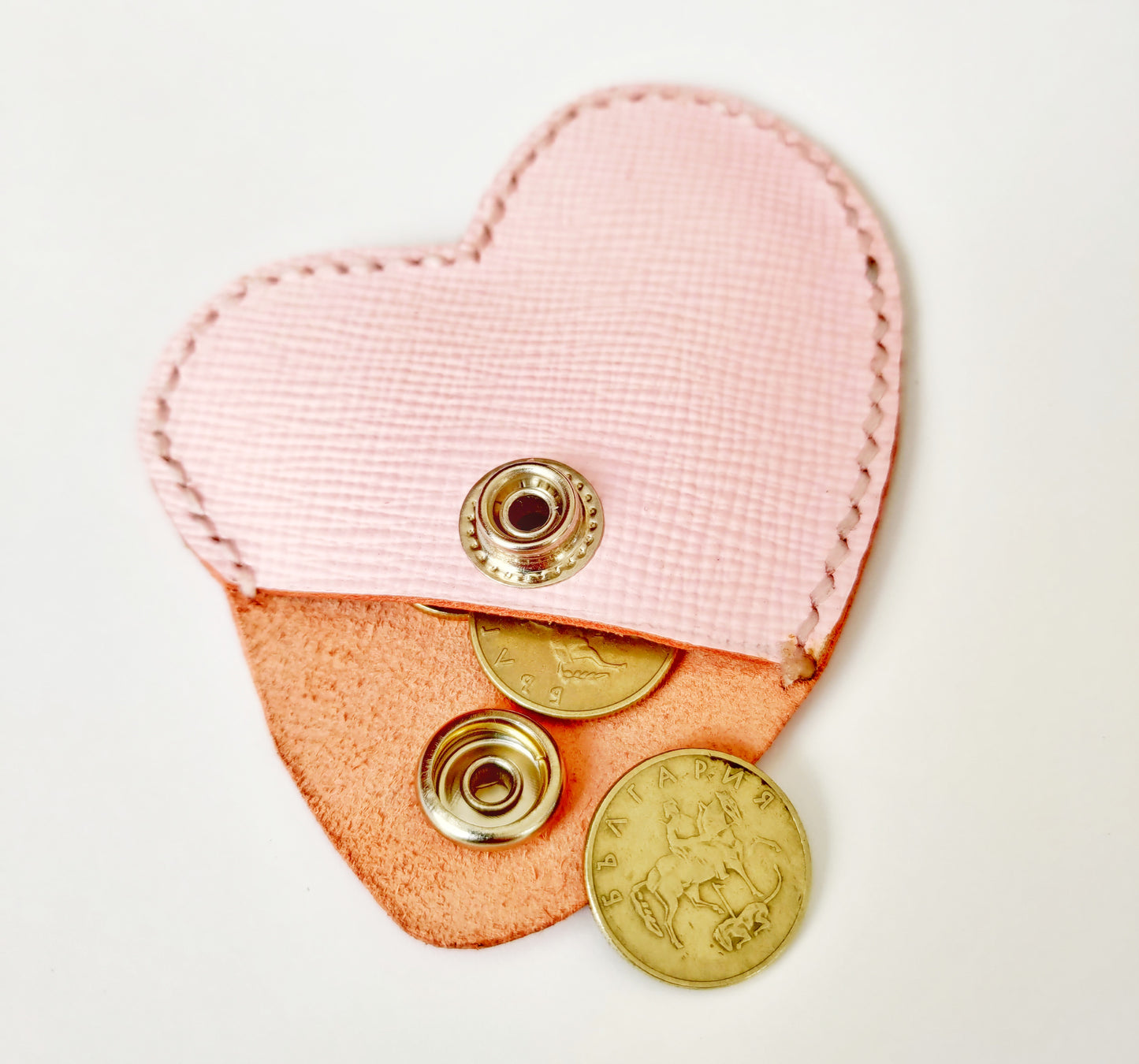 Heart shaped coin purse